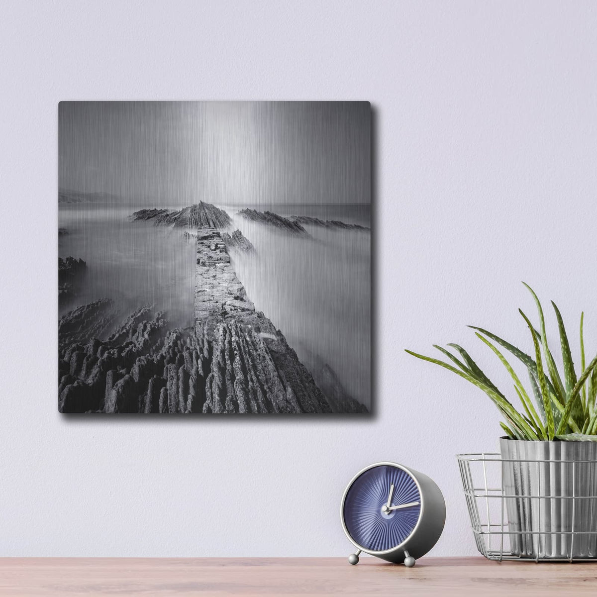 'Zumaia' by Nina Papiorek – Metal Wall Art, 12x12 room view