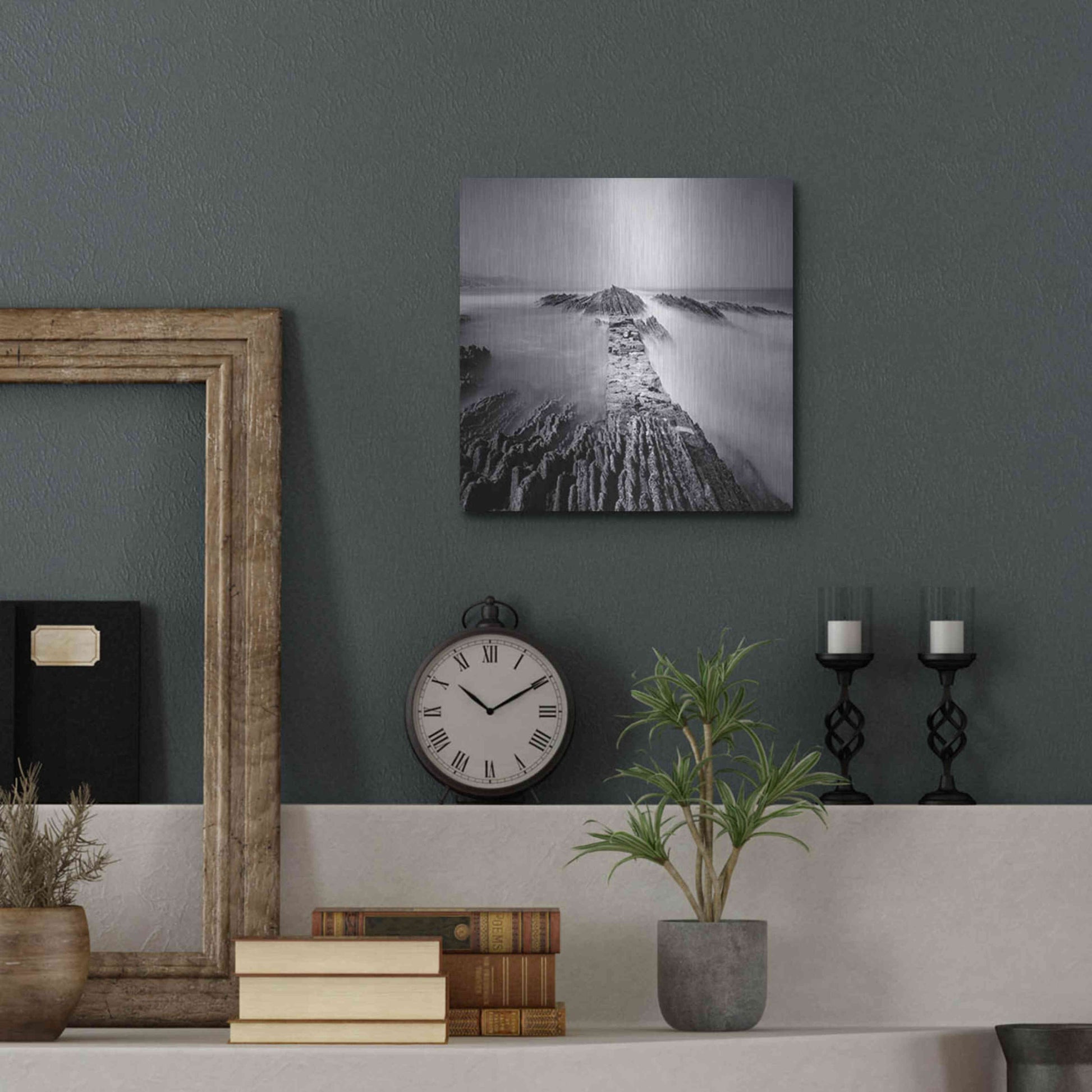 Luxe Metal Art 'Zumaia' by Nina Papiorek, Metal Wall Art,12x12