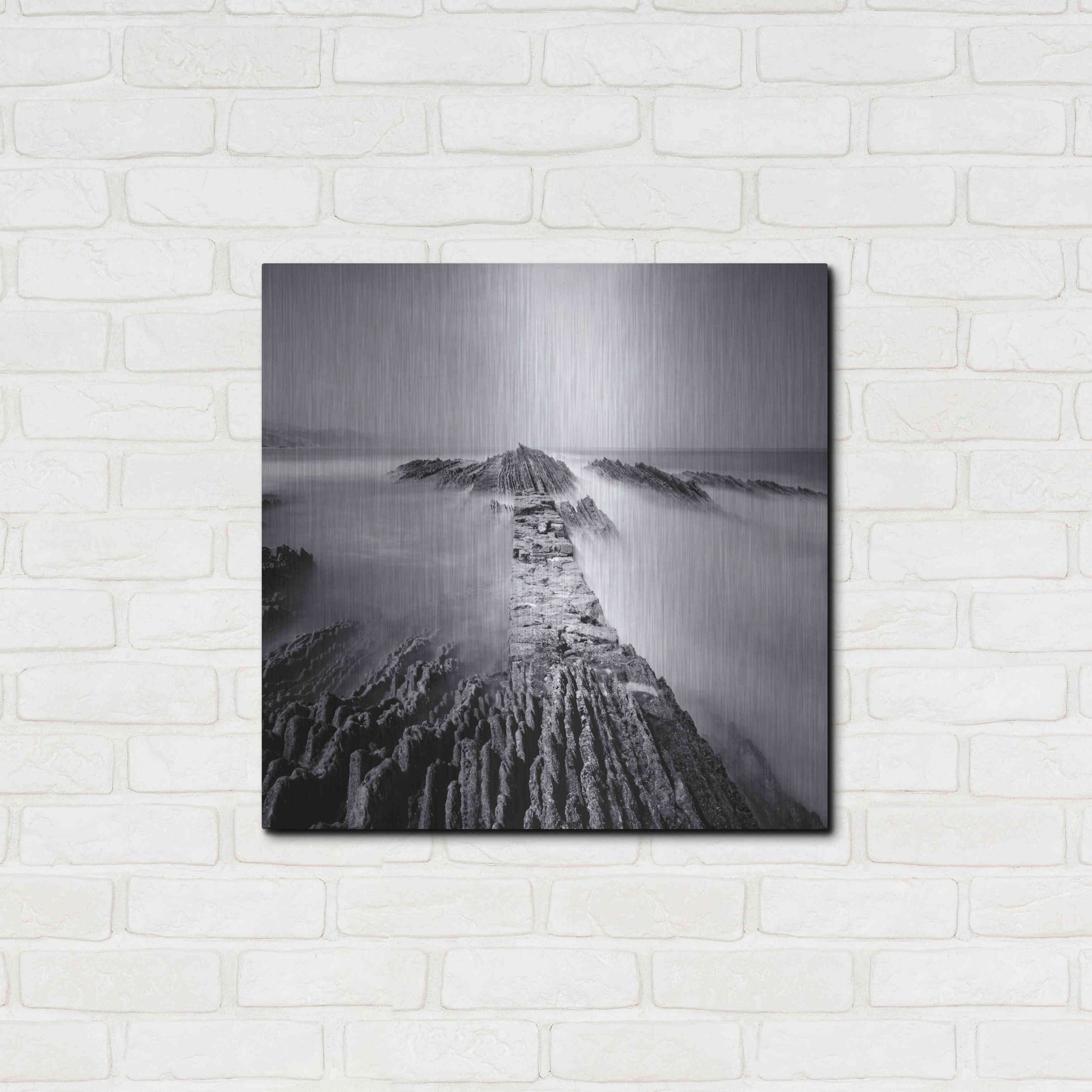 Luxe Metal Art 'Zumaia' by Nina Papiorek, Metal Wall Art,24x24