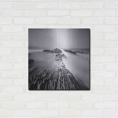 Luxe Metal Art 'Zumaia' by Nina Papiorek, Metal Wall Art,24x24