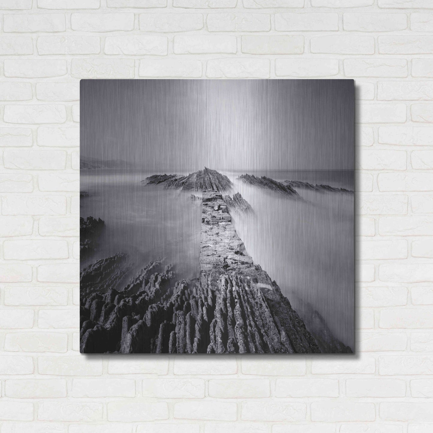 Luxe Metal Art 'Zumaia' by Nina Papiorek, Metal Wall Art,36x36