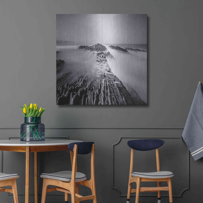 Luxe Metal Art 'Zumaia' by Nina Papiorek, Metal Wall Art,36x36