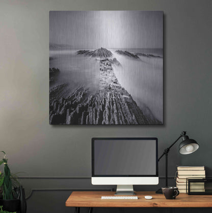 Luxe Metal Art 'Zumaia' by Nina Papiorek, Metal Wall Art,36x36