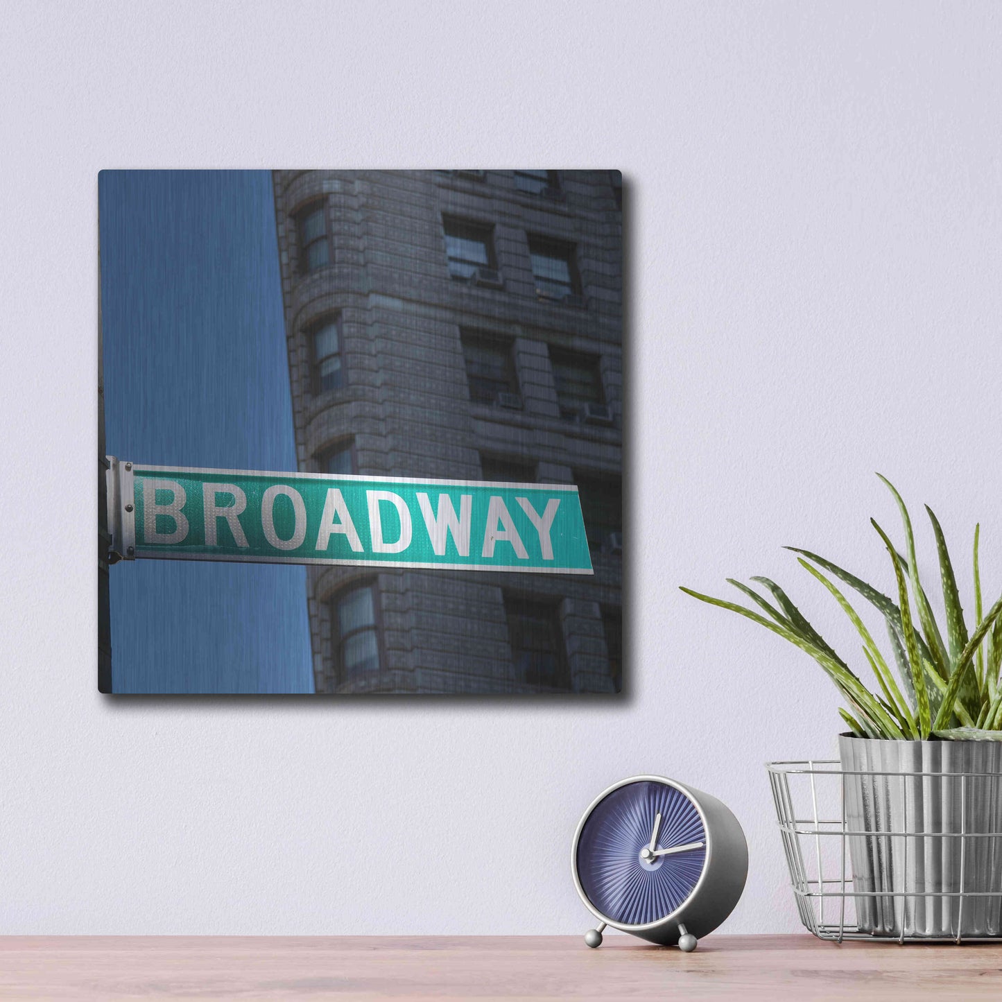 Luxe Metal Art 'NYC Broadway' by Nina Papiorek, Metal Wall Art,12x12