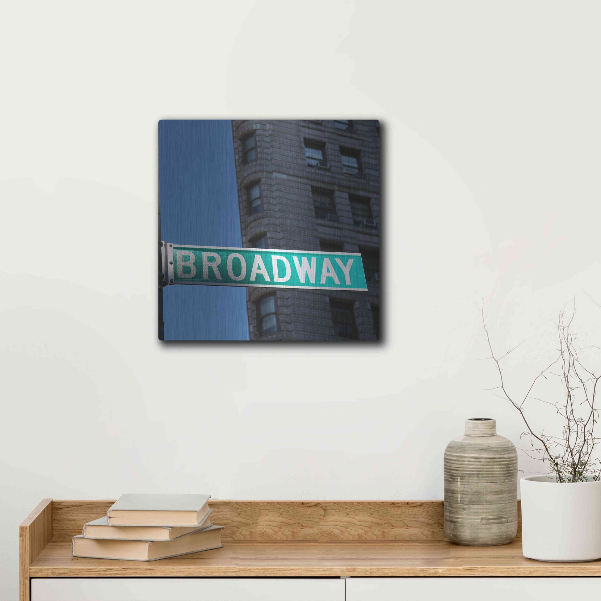 Luxe Metal Art 'NYC Broadway' by Nina Papiorek, Metal Wall Art,12x12