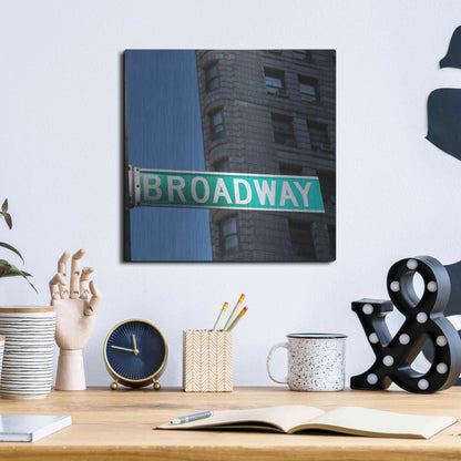 Luxe Metal Art 'NYC Broadway' by Nina Papiorek, Metal Wall Art,12x12