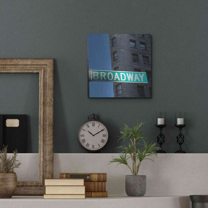 Luxe Metal Art 'NYC Broadway' by Nina Papiorek, Metal Wall Art,12x12