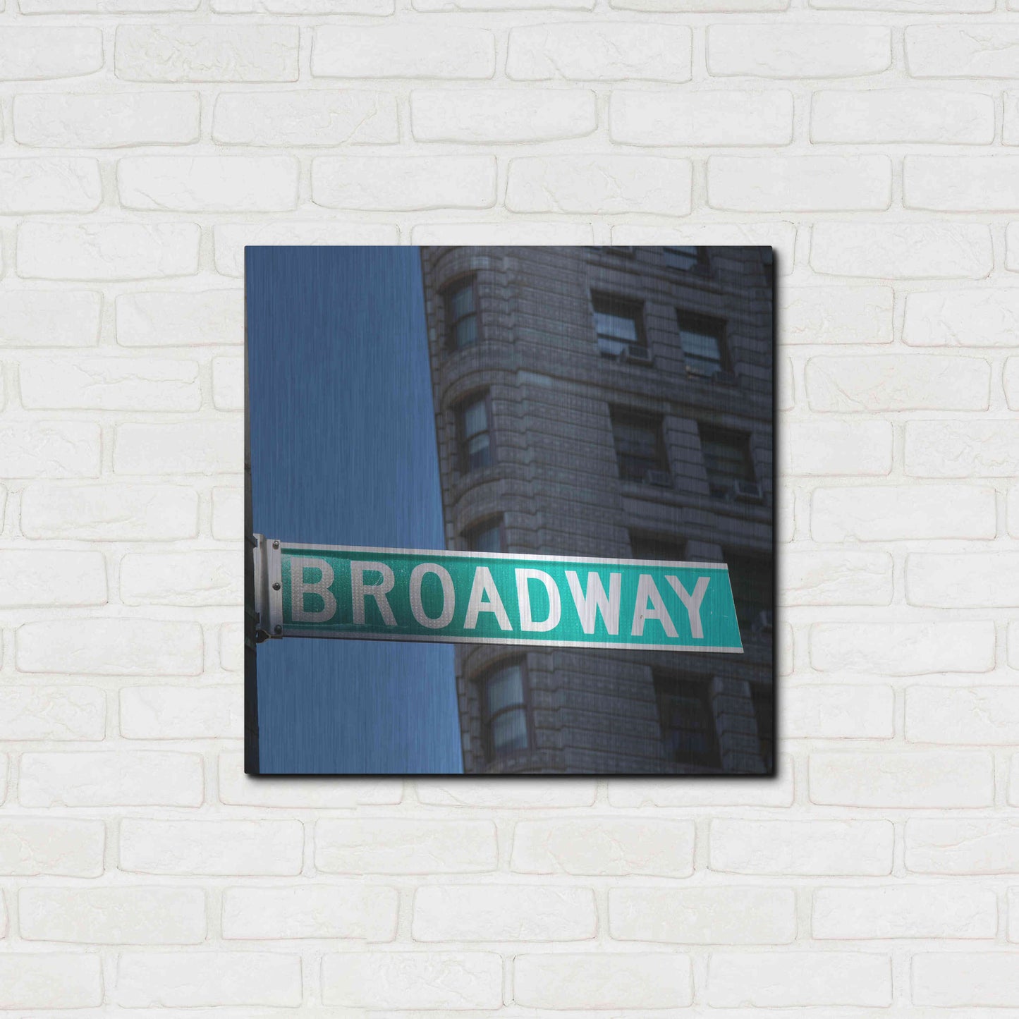 Luxe Metal Art 'NYC Broadway' by Nina Papiorek, Metal Wall Art,24x24