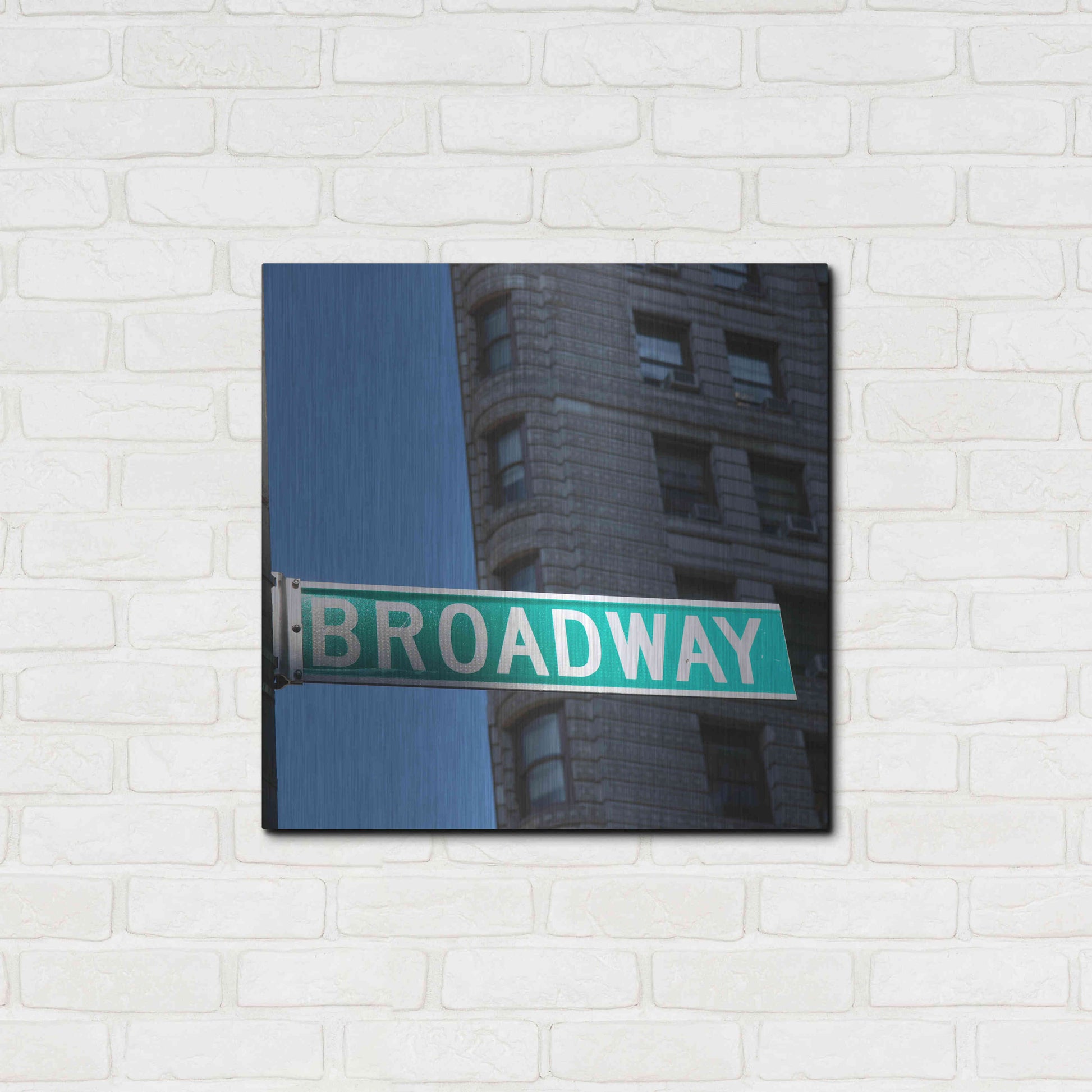 Luxe Metal Art 'NYC Broadway' by Nina Papiorek, Metal Wall Art,24x24