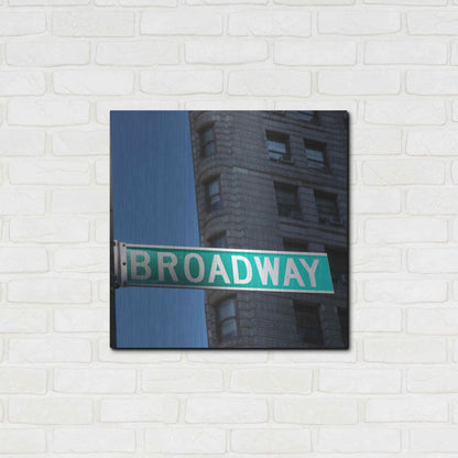 Luxe Metal Art 'NYC Broadway' by Nina Papiorek, Metal Wall Art,24x24