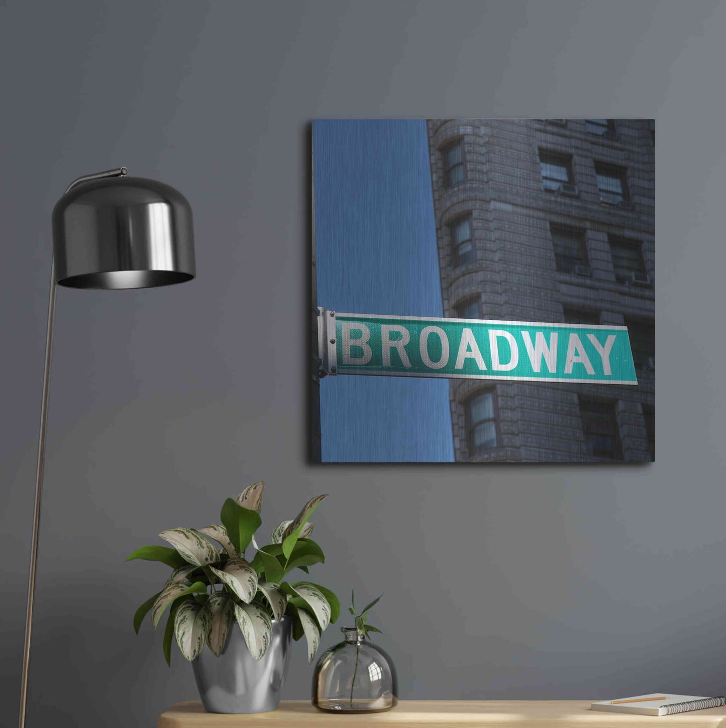 Luxe Metal Art 'NYC Broadway' by Nina Papiorek, Metal Wall Art,24x24