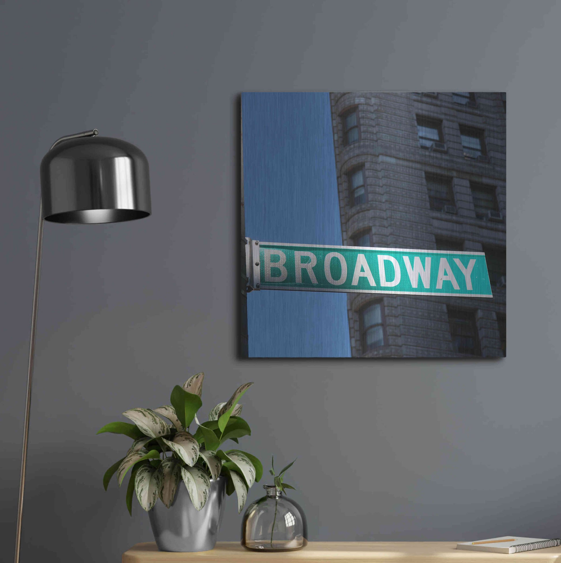 Luxe Metal Art 'NYC Broadway' by Nina Papiorek, Metal Wall Art,24x24