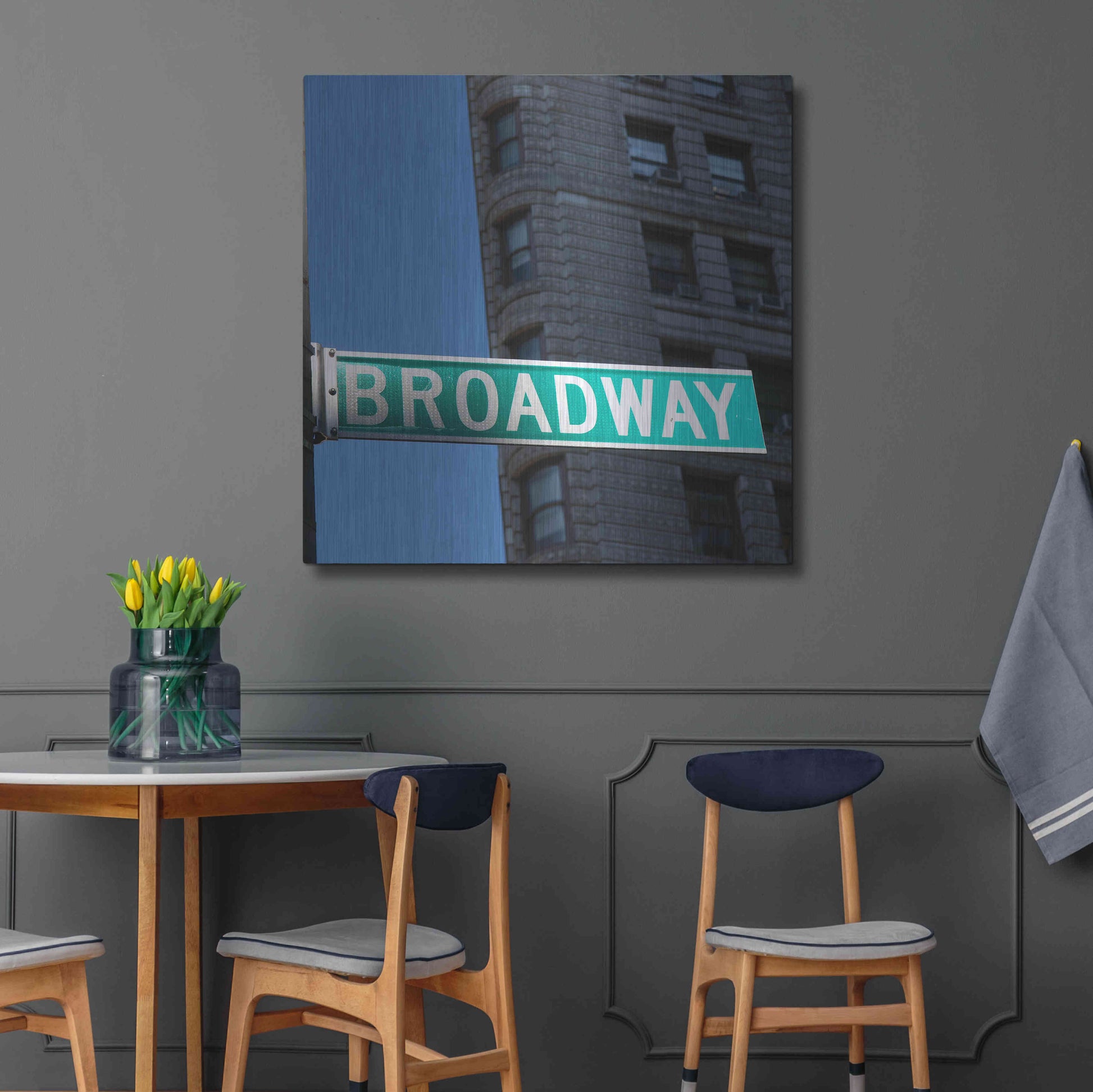 Luxe Metal Art 'NYC Broadway' by Nina Papiorek, Metal Wall Art,36x36