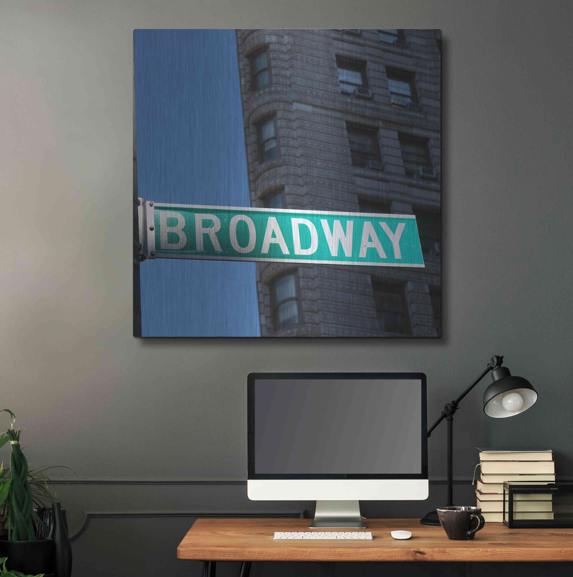 Luxe Metal Art 'NYC Broadway' by Nina Papiorek, Metal Wall Art,36x36