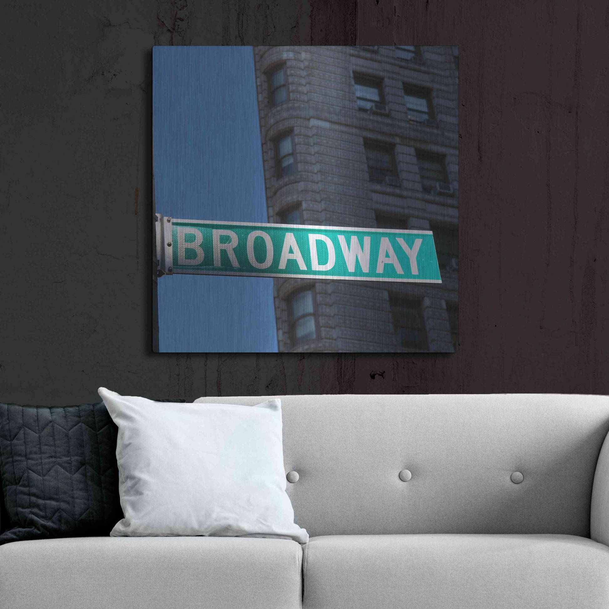 Luxe Metal Art 'NYC Broadway' by Nina Papiorek, Metal Wall Art,36x36