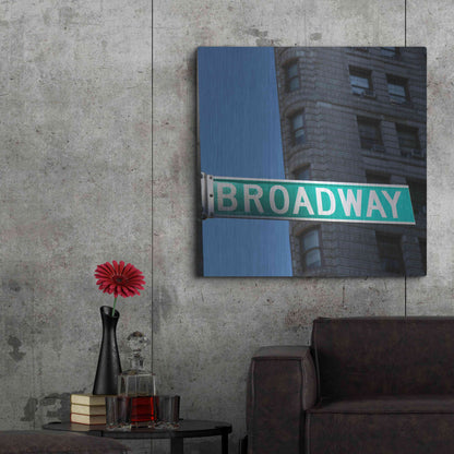 Luxe Metal Art 'NYC Broadway' by Nina Papiorek, Metal Wall Art,36x36