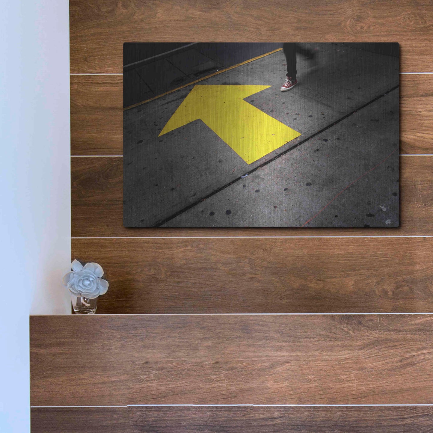 Luxe Metal Art 'NYC Directions' by Nina Papiorek, Metal Wall Art,16x12