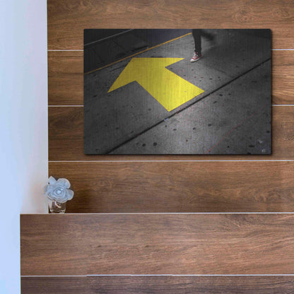 Luxe Metal Art 'NYC Directions' by Nina Papiorek, Metal Wall Art,16x12