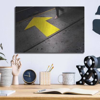 Luxe Metal Art 'NYC Directions' by Nina Papiorek, Metal Wall Art,16x12