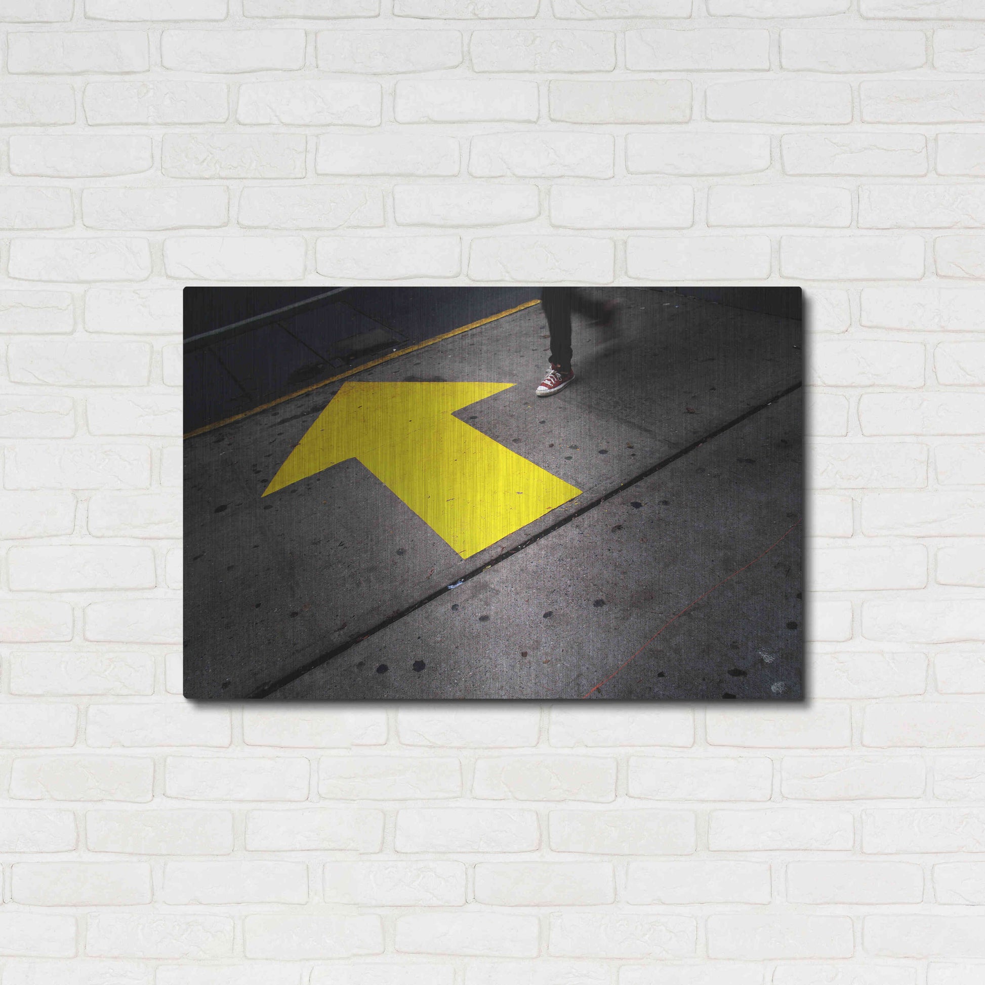 Luxe Metal Art 'NYC Directions' by Nina Papiorek, Metal Wall Art,36x24