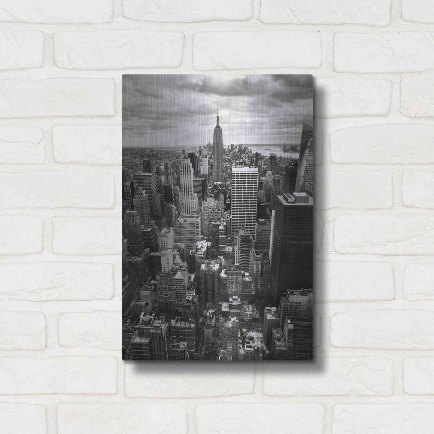 Luxe Metal Art 'NYC Downtown II' by Nina Papiorek, Metal Wall Art,12x16