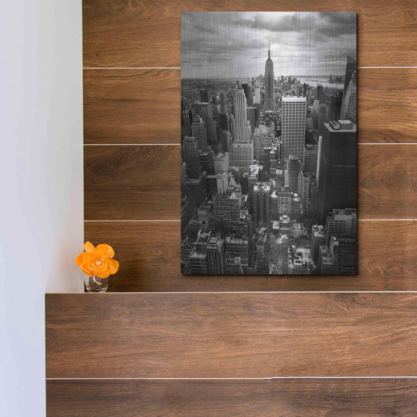 Luxe Metal Art 'NYC Downtown II' by Nina Papiorek, Metal Wall Art,12x16