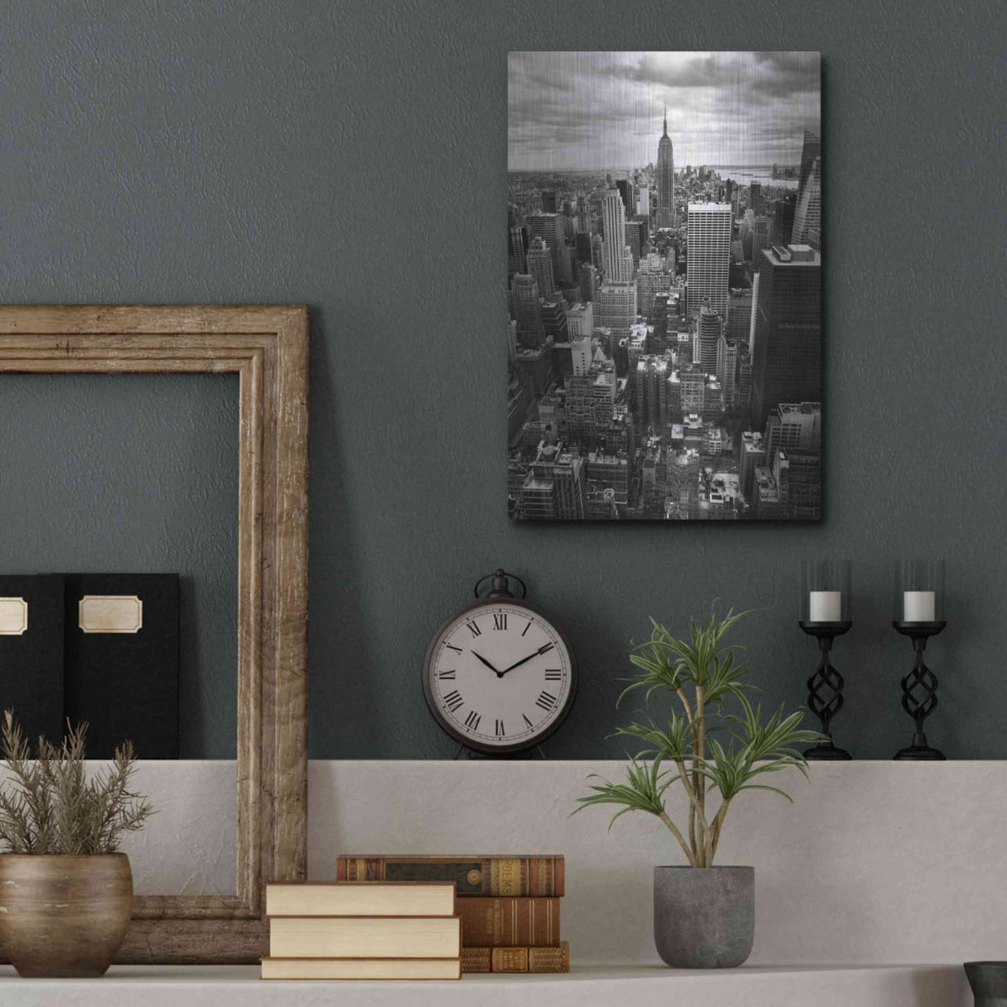 Luxe Metal Art 'NYC Downtown II' by Nina Papiorek, Metal Wall Art,12x16