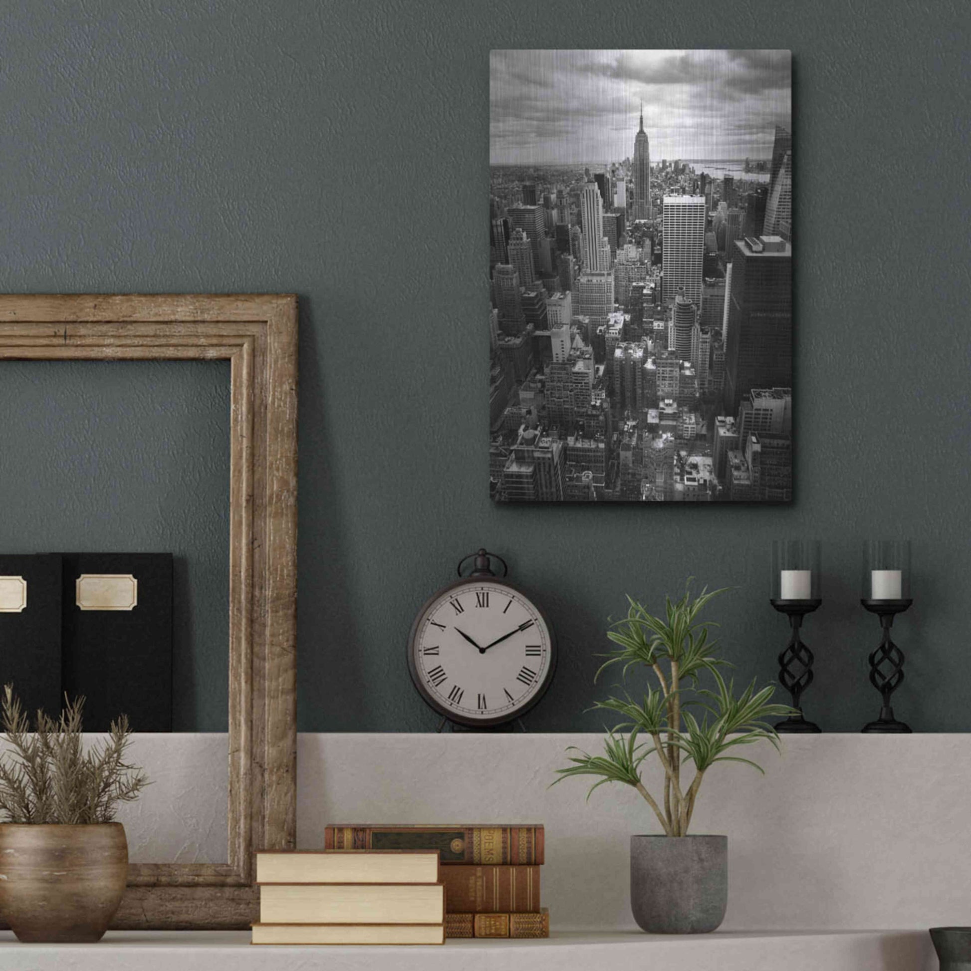 Luxe Metal Art 'NYC Downtown II' by Nina Papiorek, Metal Wall Art,12x16