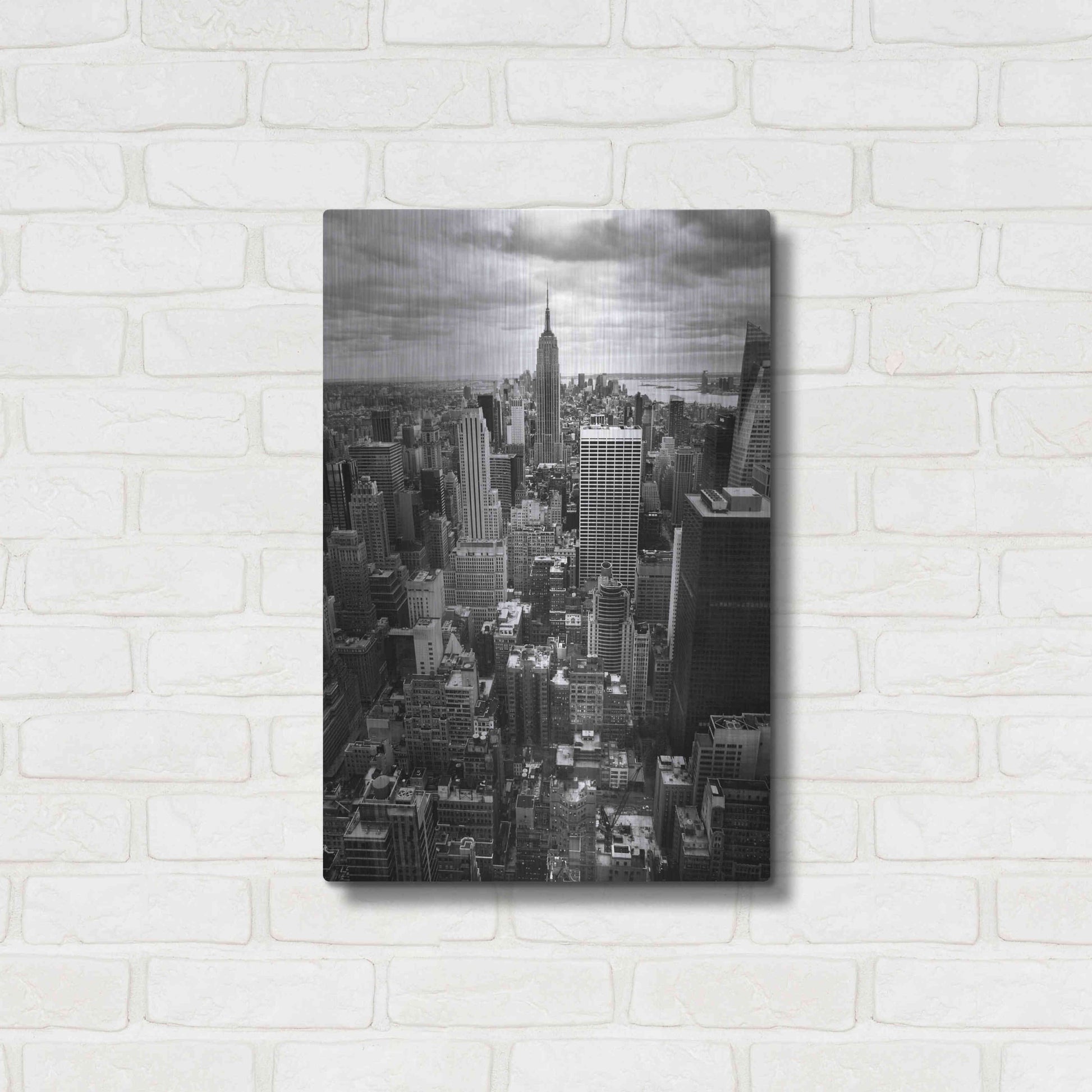 Luxe Metal Art 'NYC Downtown II' by Nina Papiorek, Metal Wall Art,16x24