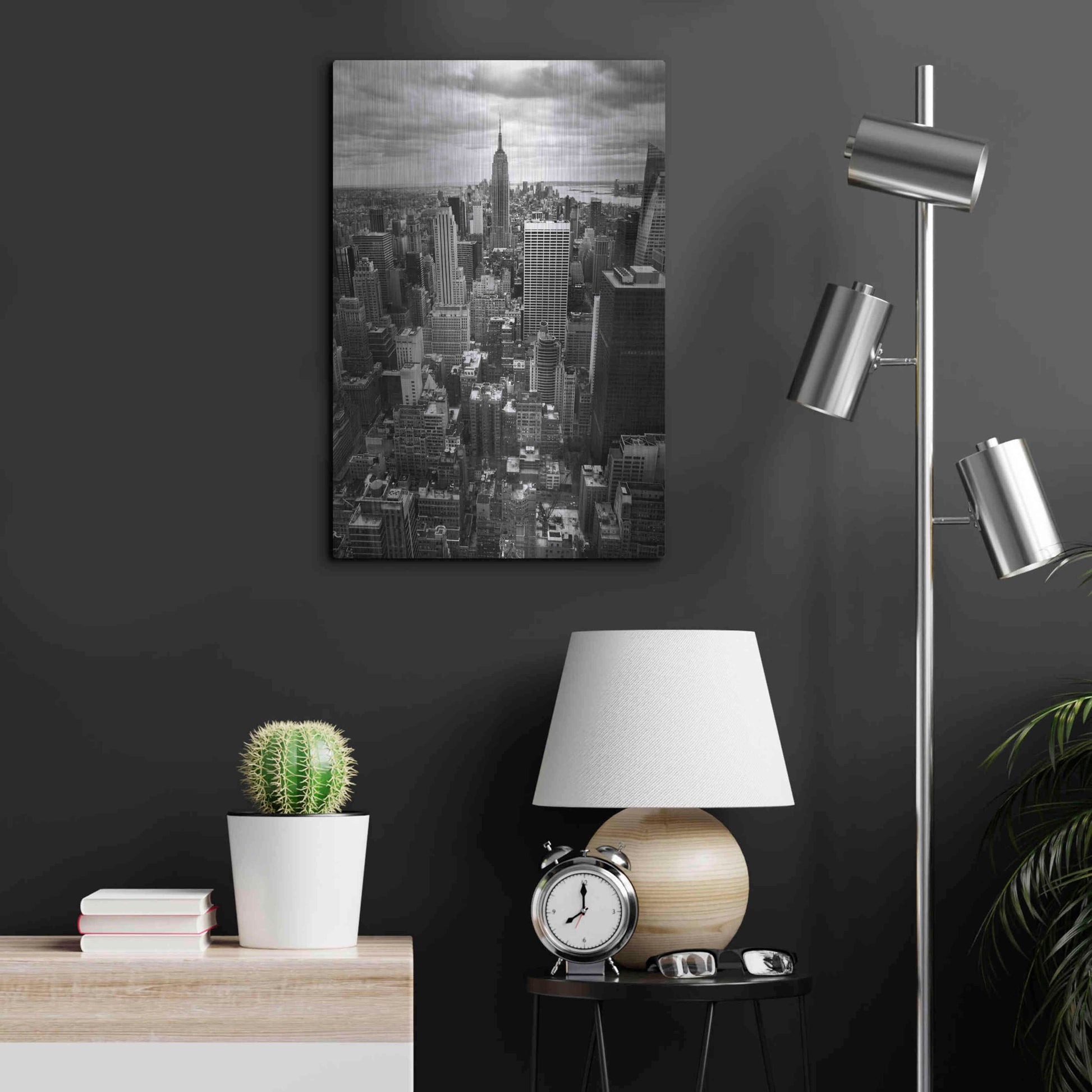 Luxe Metal Art 'NYC Downtown II' by Nina Papiorek, Metal Wall Art,16x24