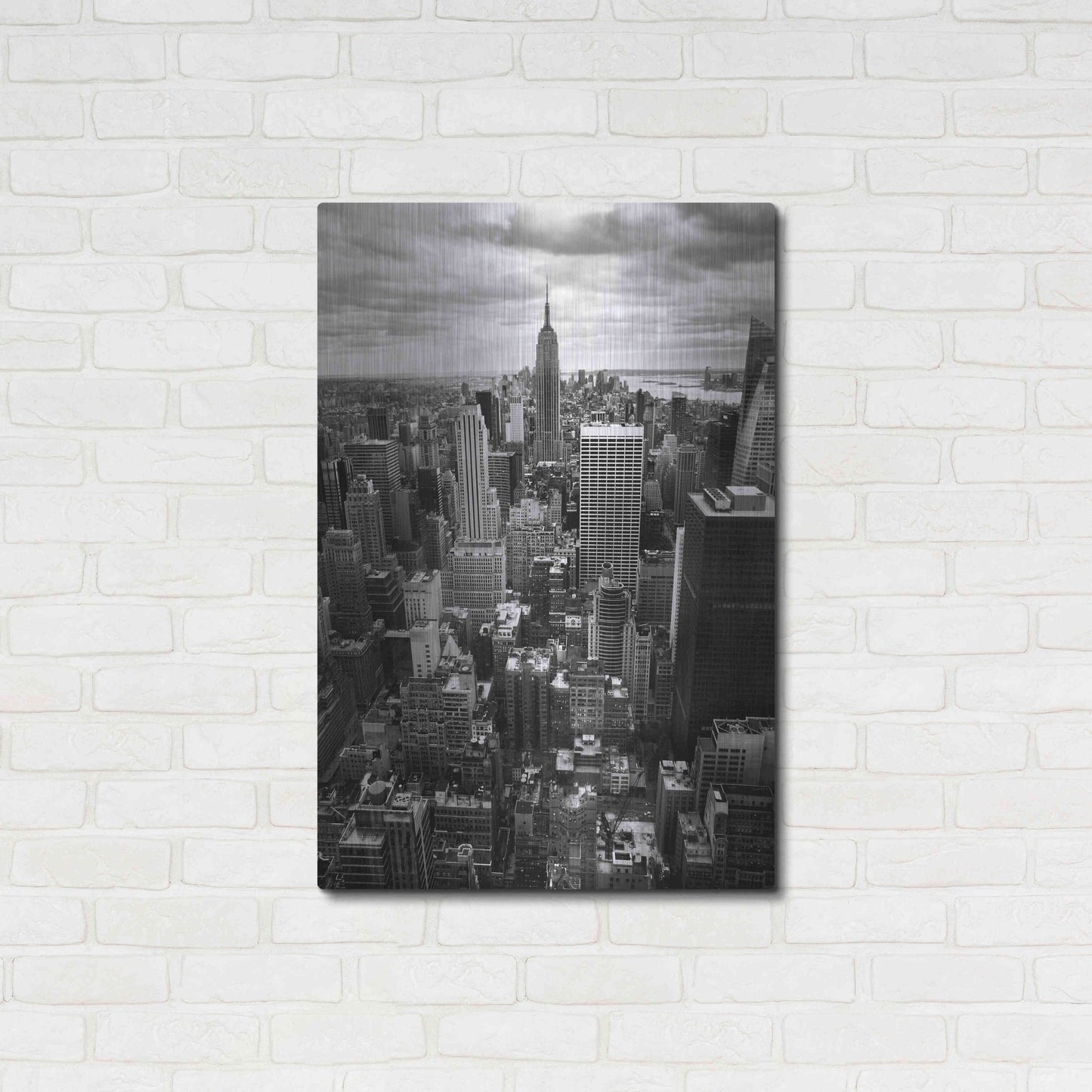 Luxe Metal Art 'NYC Downtown II' by Nina Papiorek, Metal Wall Art,24x36