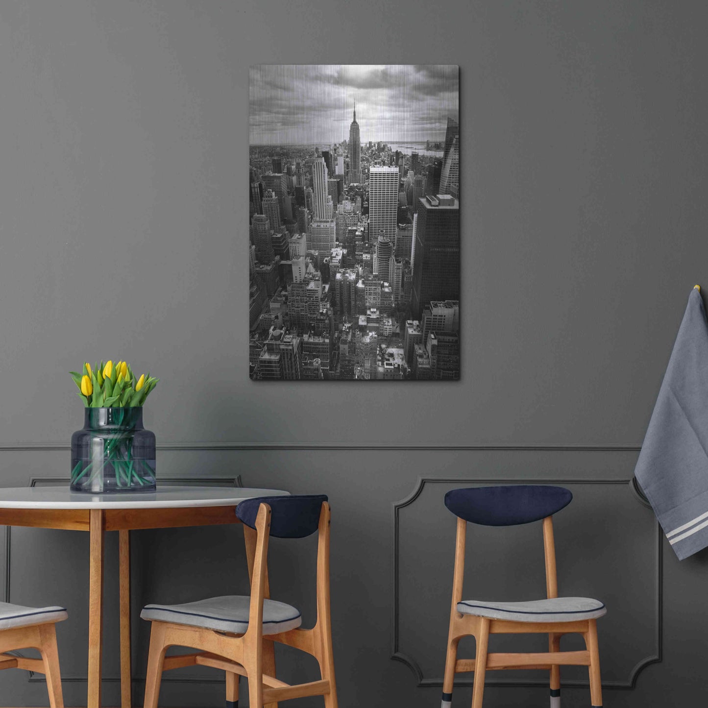 Luxe Metal Art 'NYC Downtown II' by Nina Papiorek, Metal Wall Art,24x36