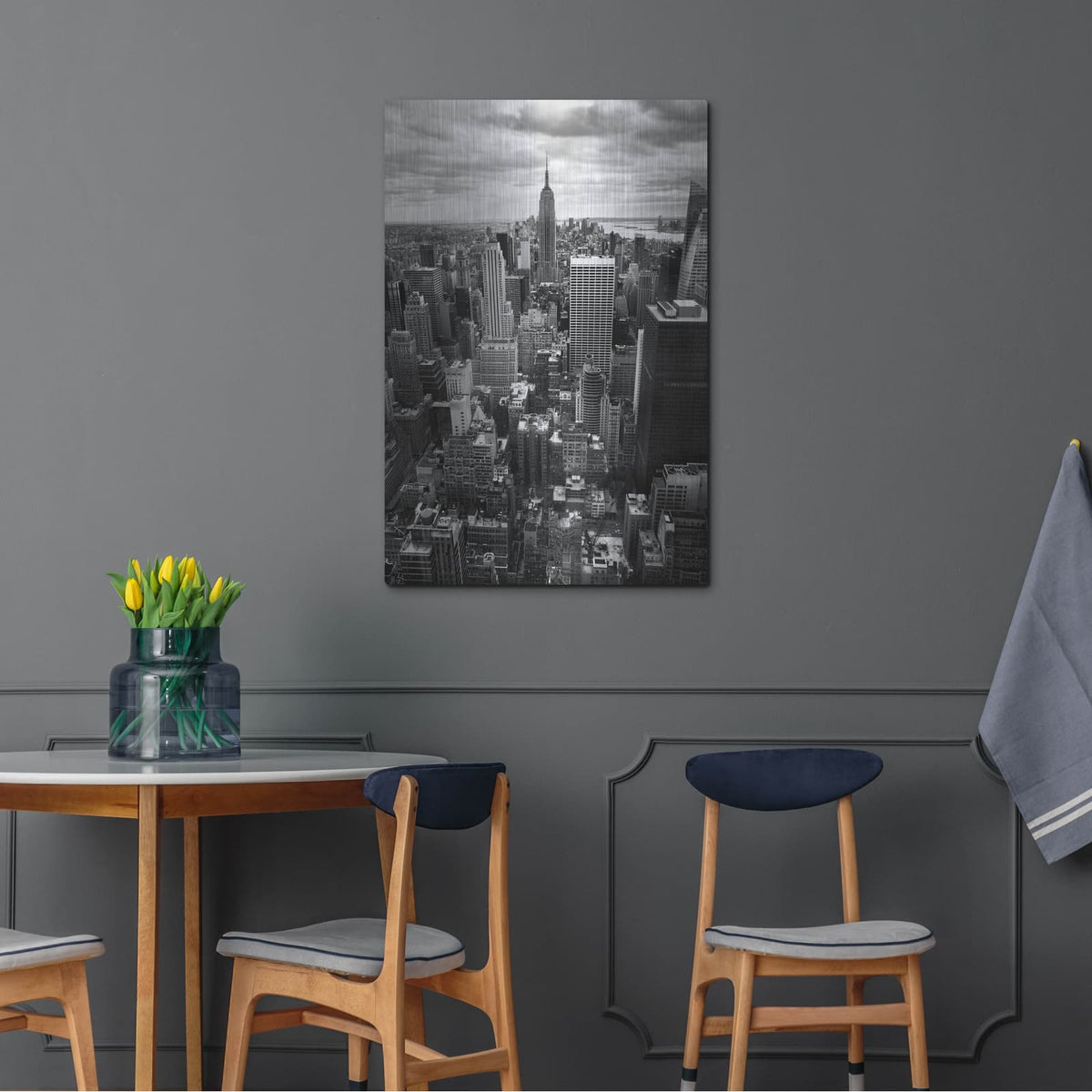 'NYC Downtown II' by Nina Papiorek – Metal Wall Art, 24x36 room view