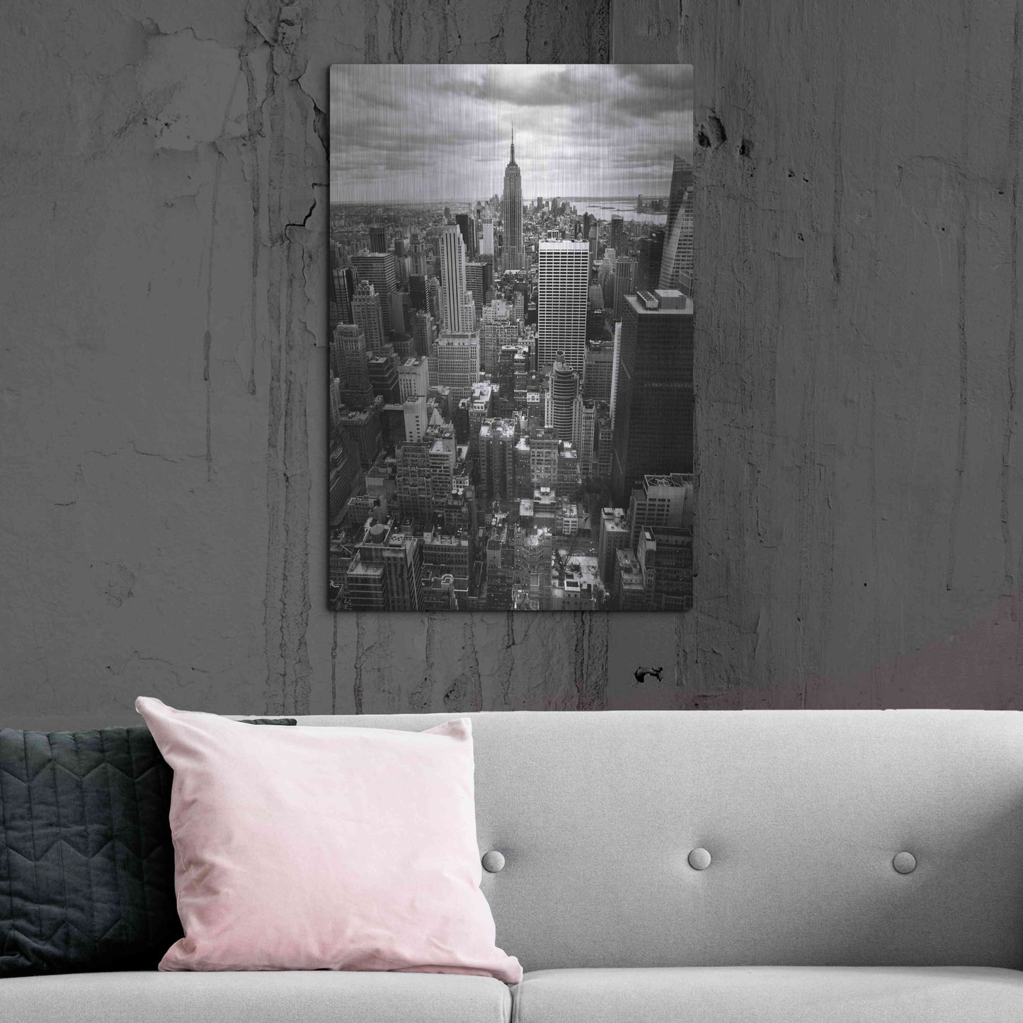 Luxe Metal Art 'NYC Downtown II' by Nina Papiorek, Metal Wall Art,24x36