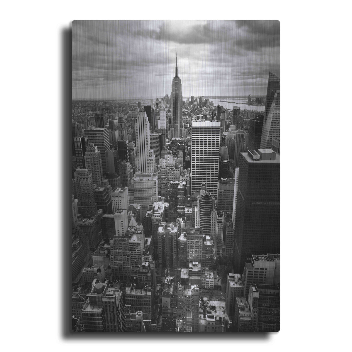 Luxe Metal Art 'NYC Downtown II' by Nina Papiorek, Metal Wall Art