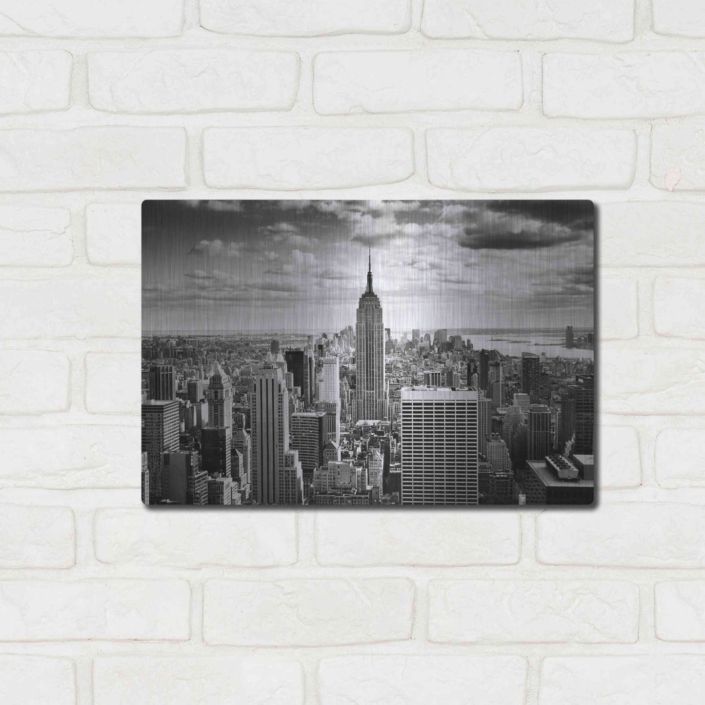Luxe Metal Art 'NYC Downtown' by Nina Papiorek, Metal Wall Art,16x12