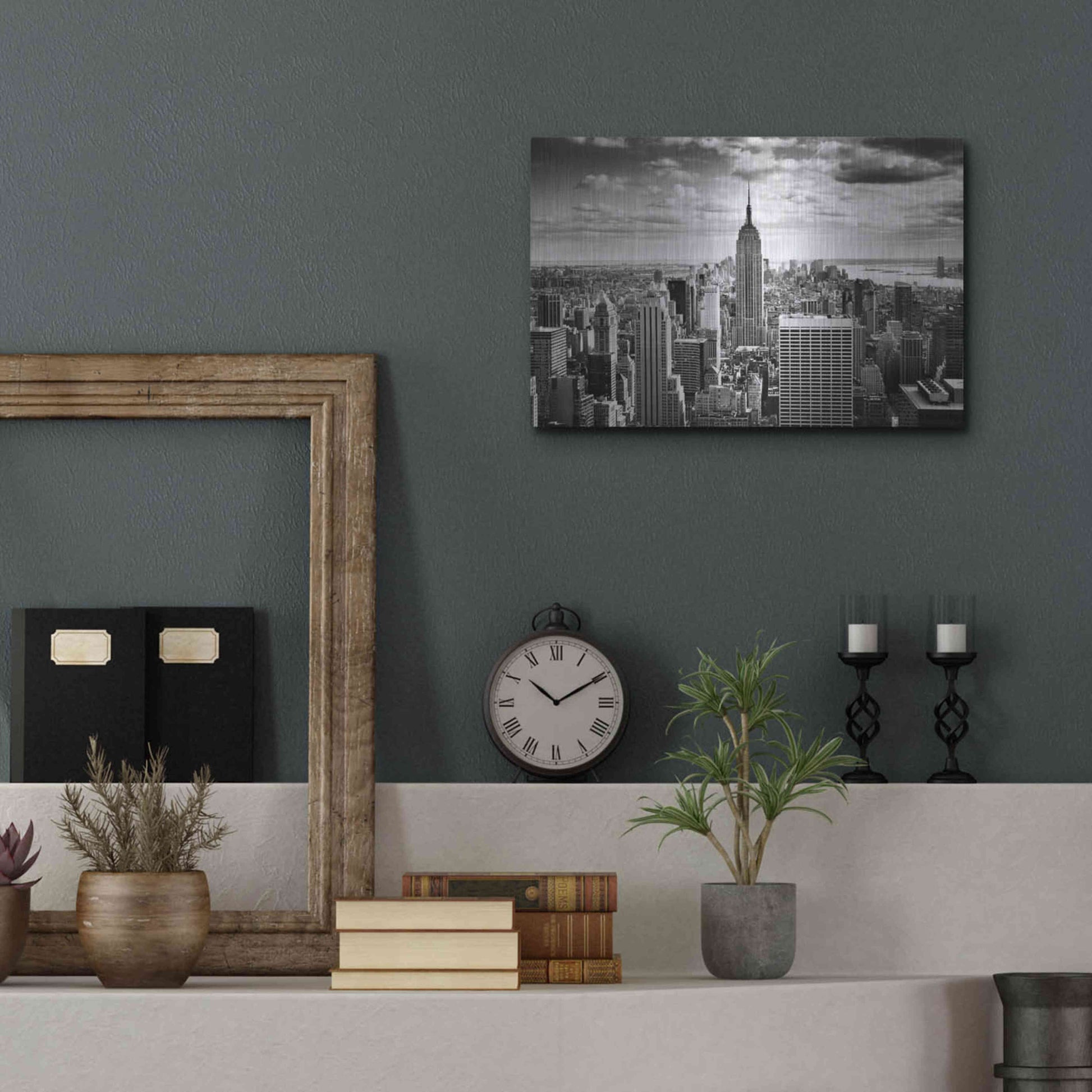 Luxe Metal Art 'NYC Downtown' by Nina Papiorek, Metal Wall Art,16x12