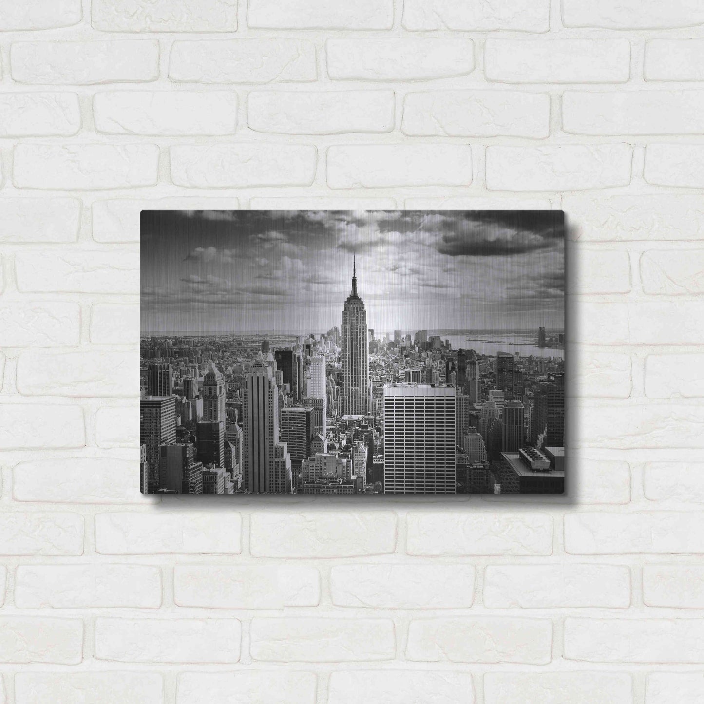 Luxe Metal Art 'NYC Downtown' by Nina Papiorek, Metal Wall Art,24x16