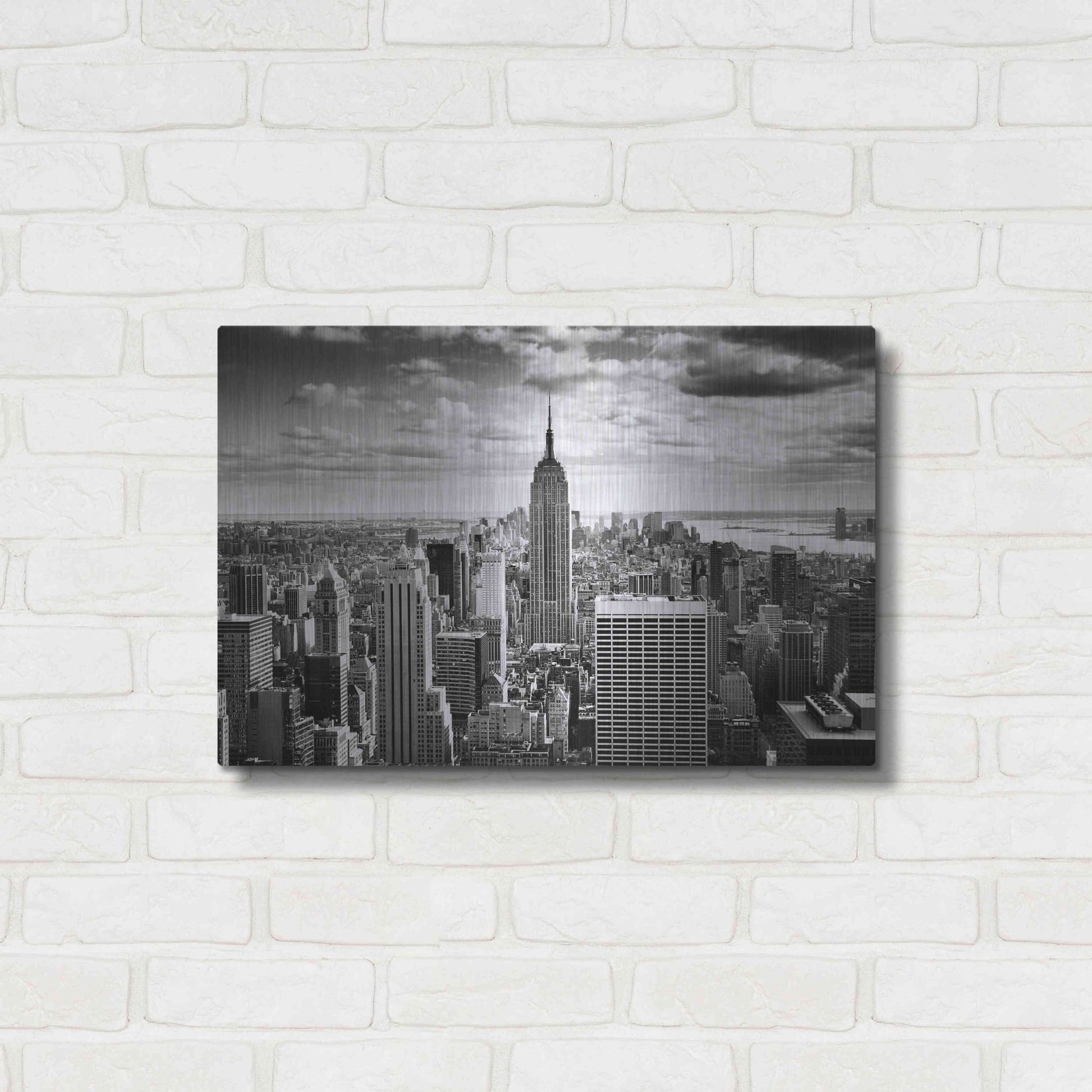 Luxe Metal Art 'NYC Downtown' by Nina Papiorek, Metal Wall Art,24x16