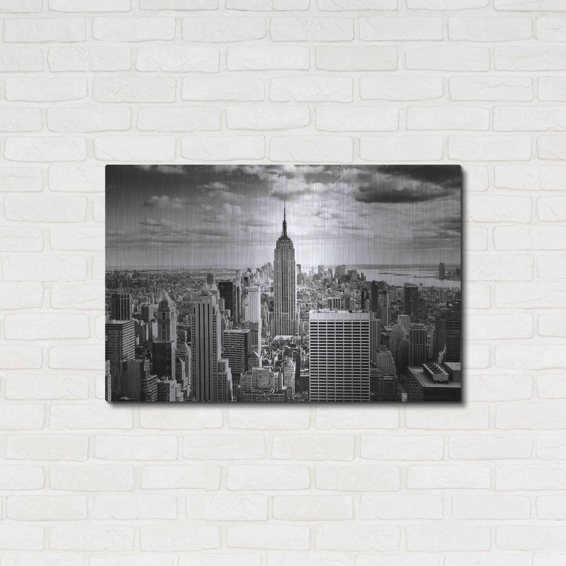 Luxe Metal Art 'NYC Downtown' by Nina Papiorek, Metal Wall Art,36x24