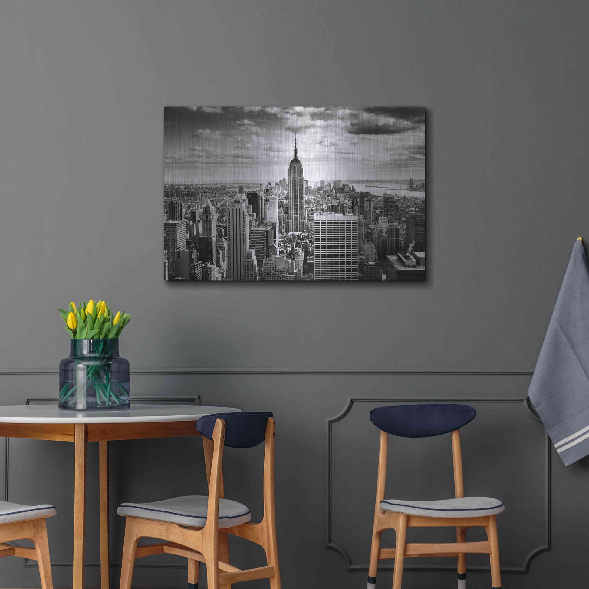 Luxe Metal Art 'NYC Downtown' by Nina Papiorek, Metal Wall Art,36x24