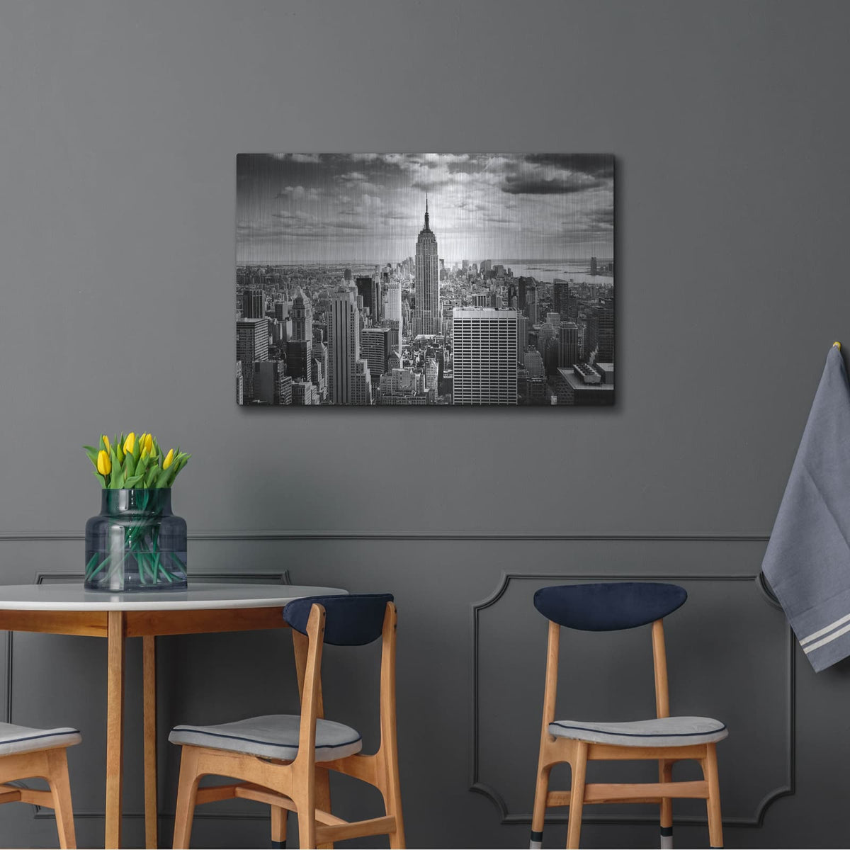 'NYC Downtown' by Nina Papiorek – Metal Wall Art, 36x24 room view