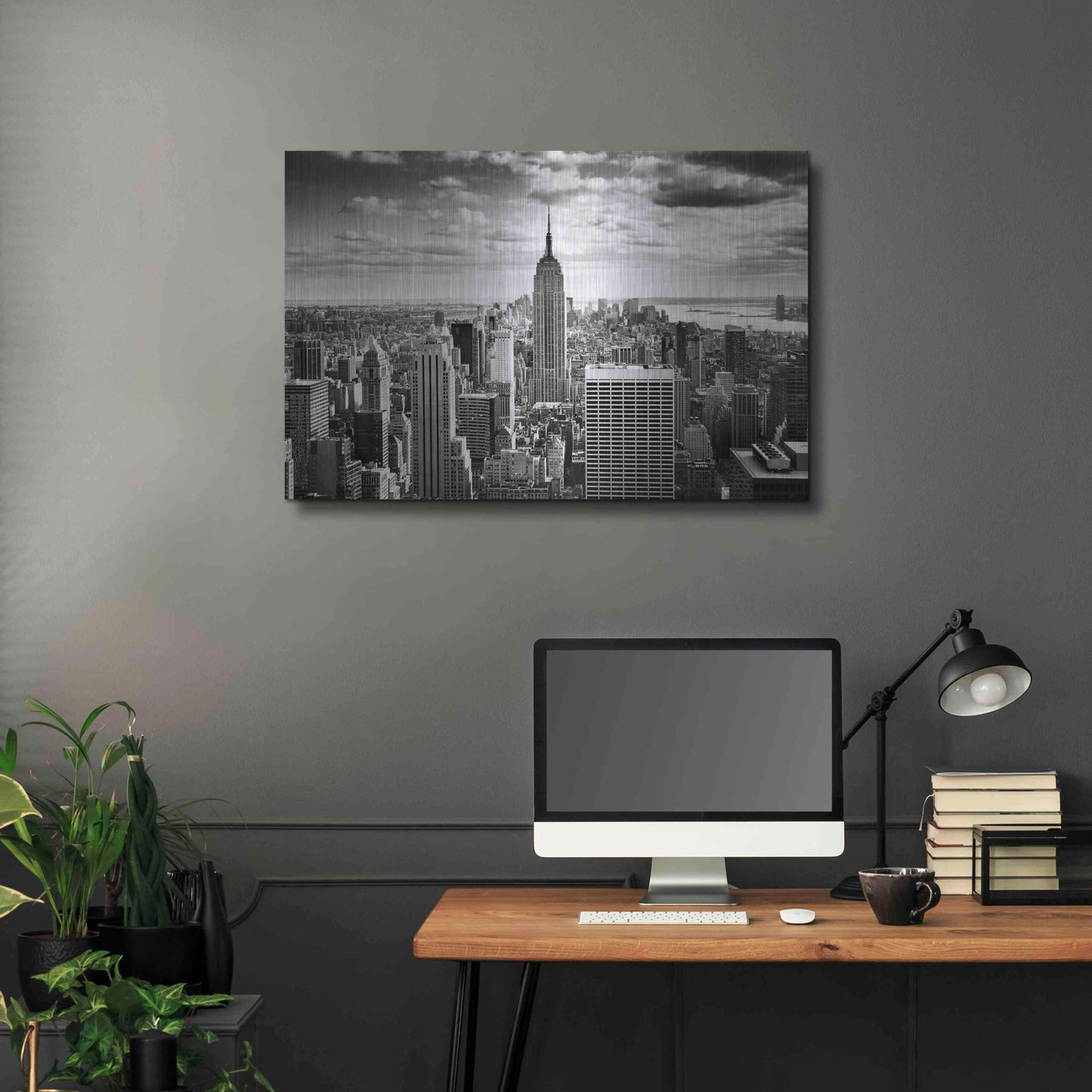 Luxe Metal Art 'NYC Downtown' by Nina Papiorek, Metal Wall Art,36x24