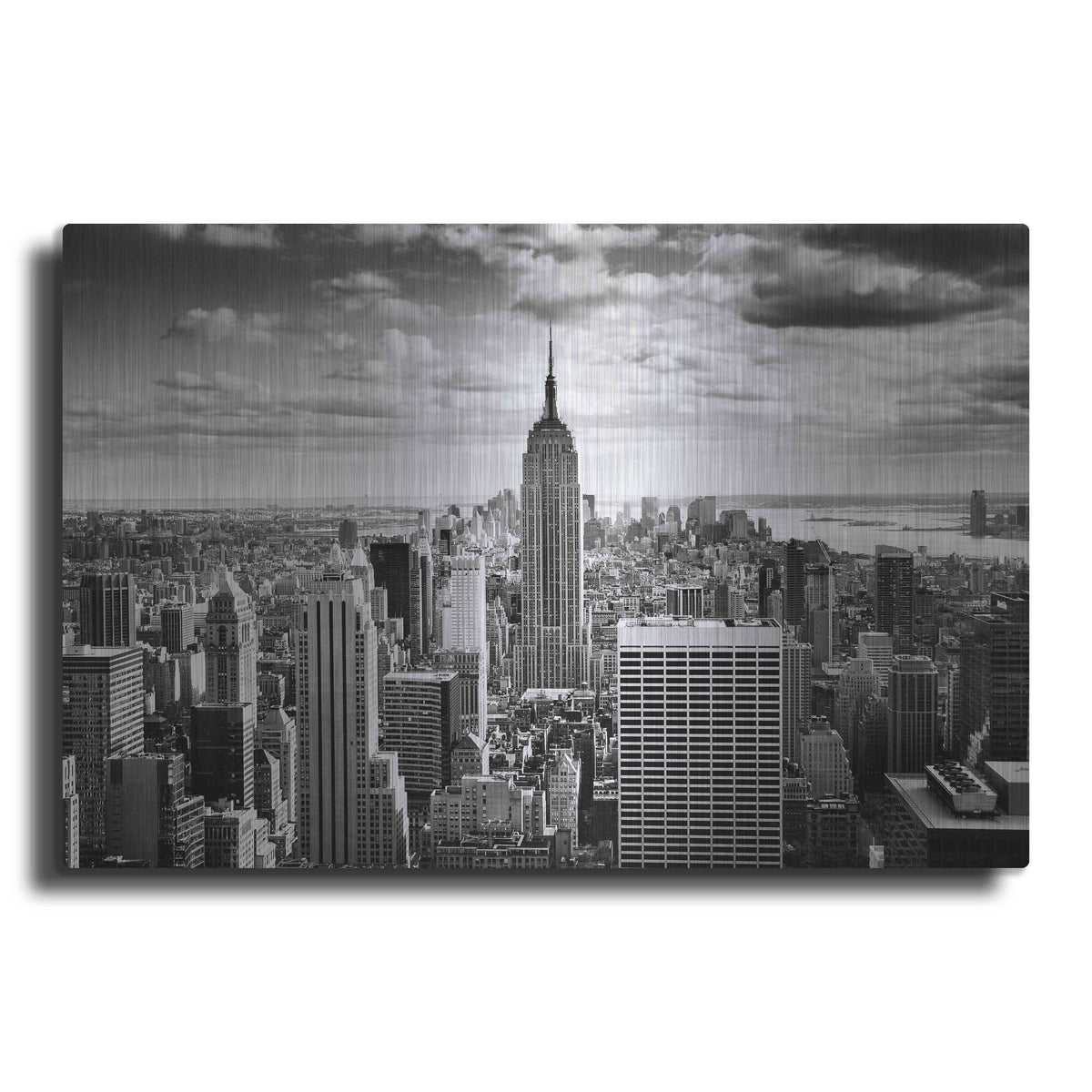 Luxe Metal Art 'NYC Downtown' by Nina Papiorek, Metal Wall Art