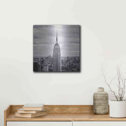 Luxe Metal Art 'NYC Empire' by Nina Papiorek, Metal Wall Art,12x12