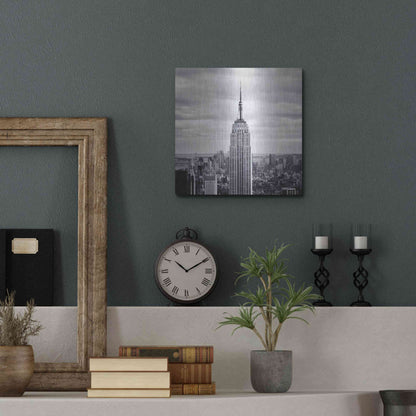 Luxe Metal Art 'NYC Empire' by Nina Papiorek, Metal Wall Art,12x12