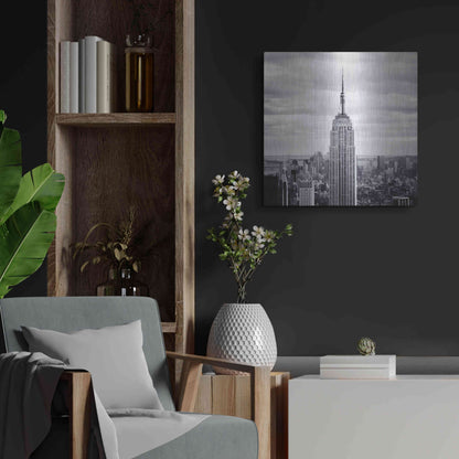 Luxe Metal Art 'NYC Empire' by Nina Papiorek, Metal Wall Art,24x24