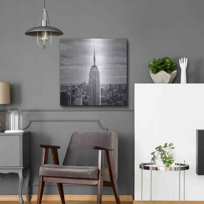 Luxe Metal Art 'NYC Empire' by Nina Papiorek, Metal Wall Art,24x24