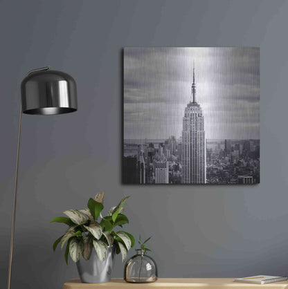 Luxe Metal Art 'NYC Empire' by Nina Papiorek, Metal Wall Art,24x24