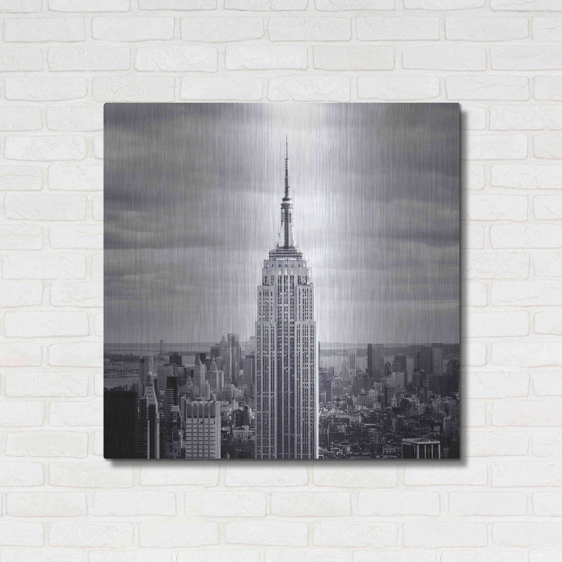 Luxe Metal Art 'NYC Empire' by Nina Papiorek, Metal Wall Art,36x36